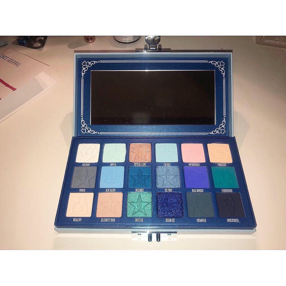 Brand new-in box Blue Blood palette from Jeffree Star Cosmetics.